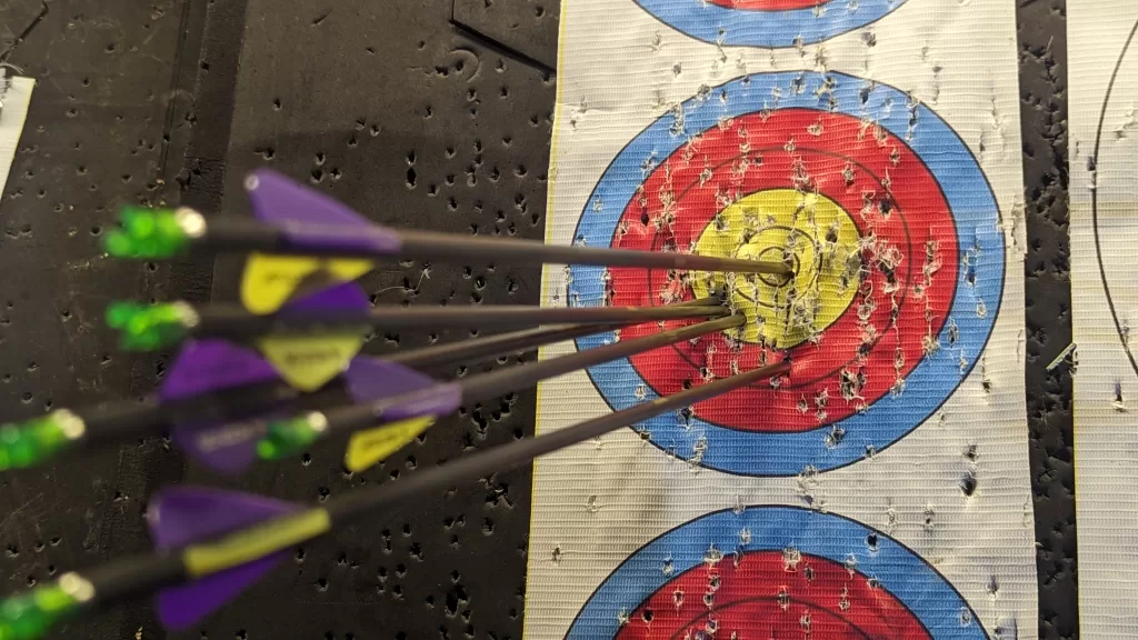 Tight grouping for a first try.